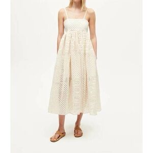 Saachi Eyelet Midi Dress size M NWT!